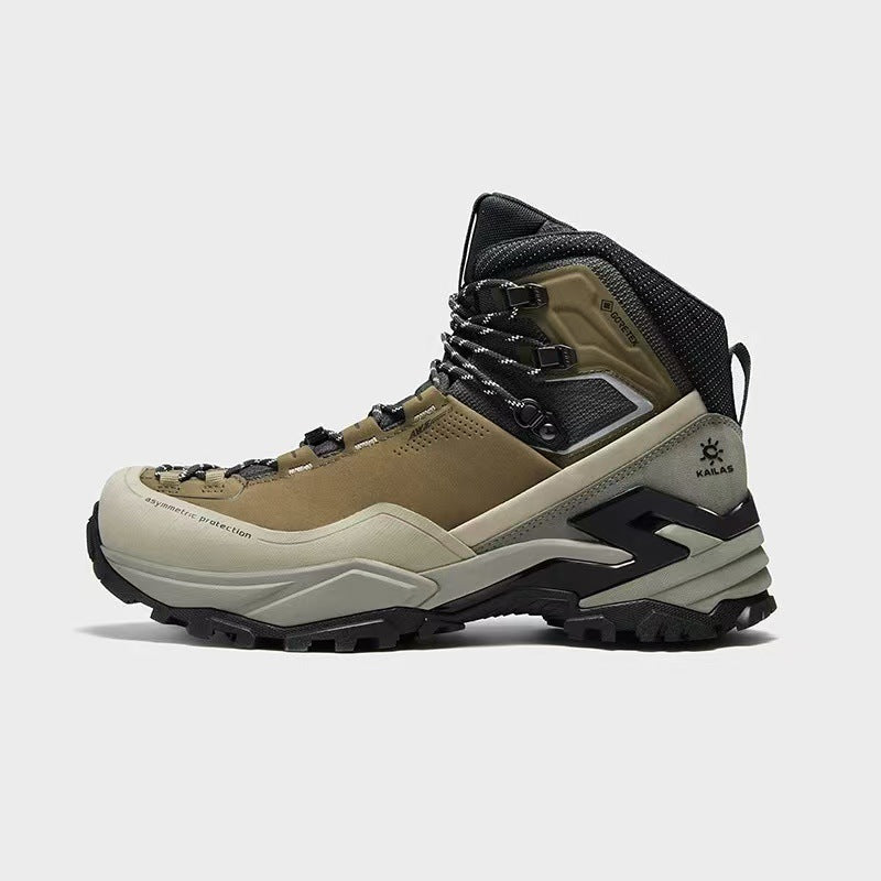 KAI LAS MT5-GTX Mid Hiking Shoes Men's Waterproof Leather Trekking Boots Non-Slip Outdoor Trail Footwear