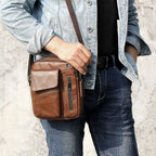 Men's Business Leather Shoulder Bag Stylish & Practical for Work and Travel | 7512