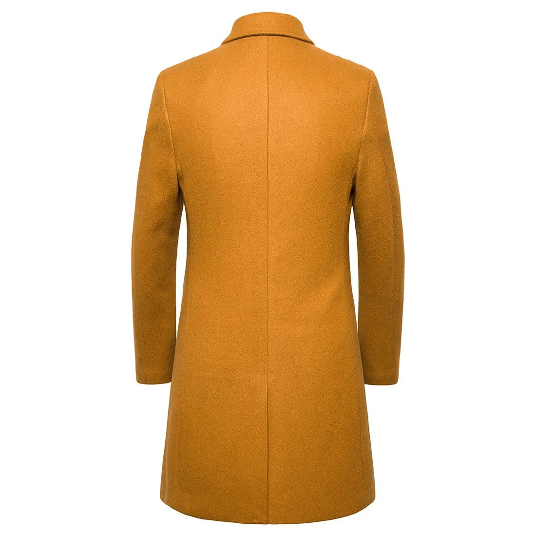 Trench-coat en laine pour homme, col rabattu, veste longue en laine et mélanges de laine | JJ-YF601 