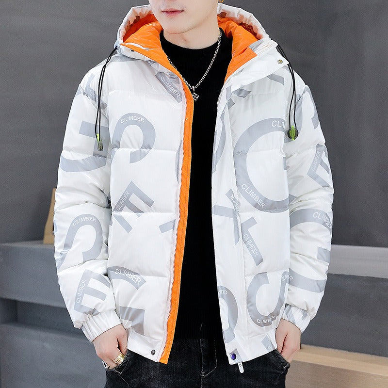 Mens white hot sale padded jacket