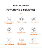 Smart Vibration Full Body Relax Scalp Head Massage Machine Relieves Fatigue Octopus Electric Head Scalp Massager | MZ-HM156