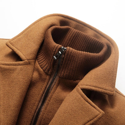 Cappotto invernale da uomo, casual, in lana, trench, monopetto, corto, in lana | 1303 