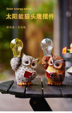 Solar Owl Garden Light LED Outdoor Décor Animal Bird Ornament for Yard & Patio Decoration | RDW102