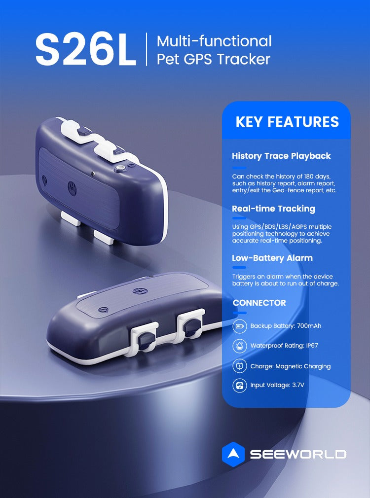 High Quality Wireless Pet Locator Pet Collar GPS Mini Pet Tracking Locator | S26L