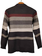 Men Cozy Color Block Sweater Softly Knitted Ultra-Stretchy Classic Crew Neck Sweatshirt | X05