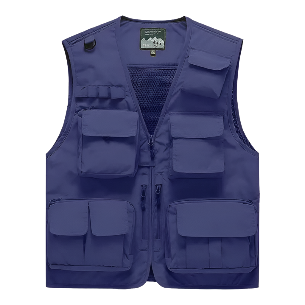 Gilet cargo multitasche da uomo, maglione da pesca per arrampicata, campeggio, escursionismo, gilet estivo 