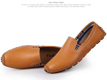 Men Hand-Stitched Urban Chic Slip On Loafers Drive Walking Shoes | 9898