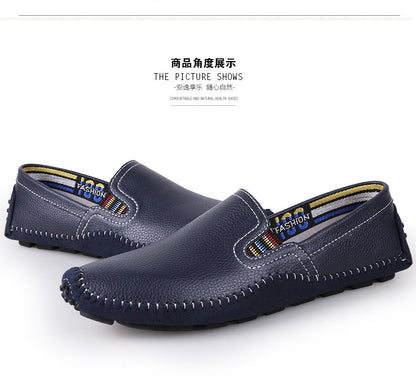 Men Hand-Stitched Urban Chic Slip On Loafers Drive Walking Shoes | 9898