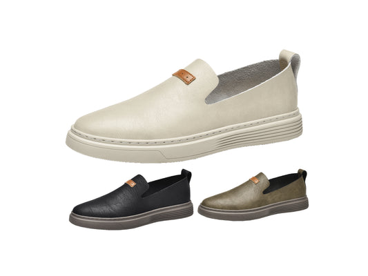 Scarpe da guida in pelle da uomo alla moda Scarpe casual in pelle Mocassini slip-on | 23004 