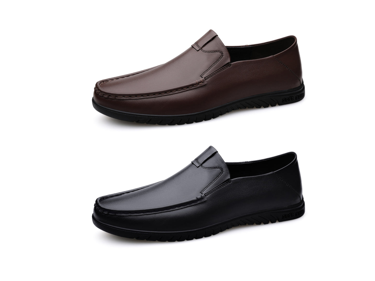 Scarpe da lavoro in pelle, mocassini slip-on, scarpe da passeggio | B2102 