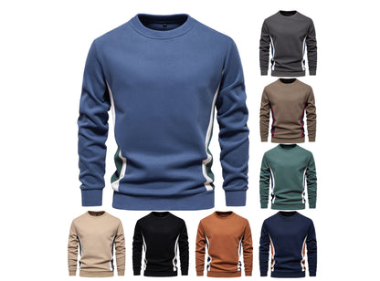 Men's Winter Sweatshirts Crew Neck Casual Pullover Long Sleeve Cotton Jumper Top | HD136