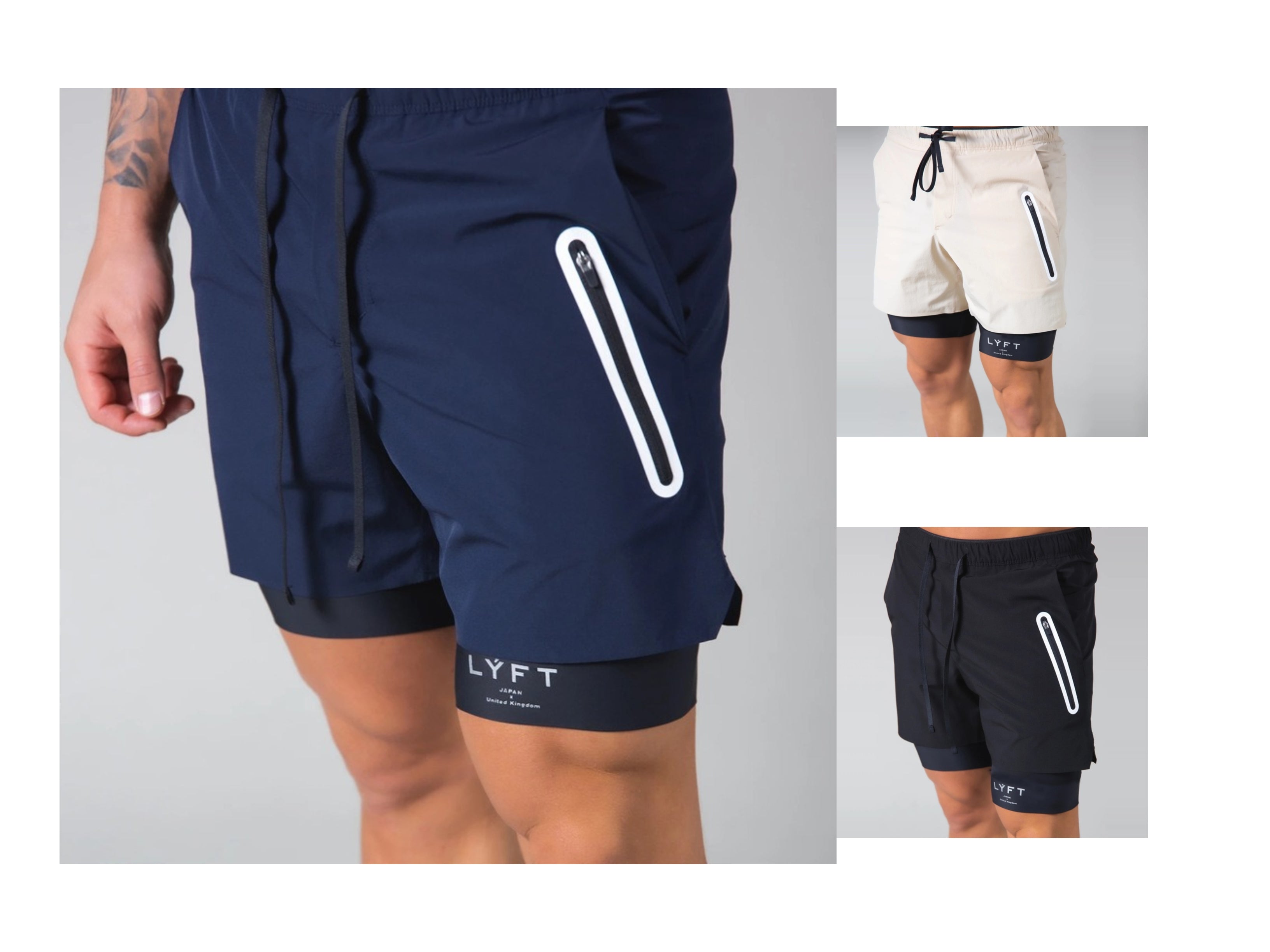 Double shorts gym online