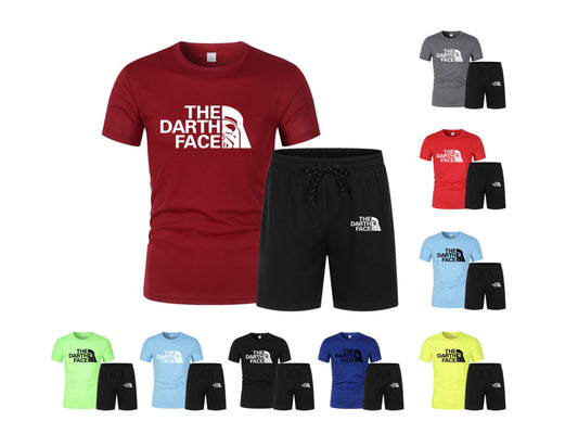 Men's Two-Piece Sportswear Fitness Training Running Quick Drying T-Shirt Set | QS-01