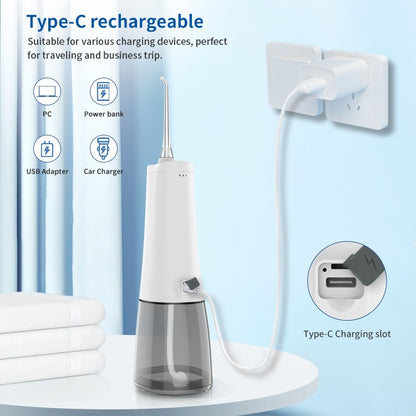 Hydropulseur dentaire portable sans fil, rechargeable et étanche, pour nettoyage des dents, irrigateur buccal, hydropulseur | 