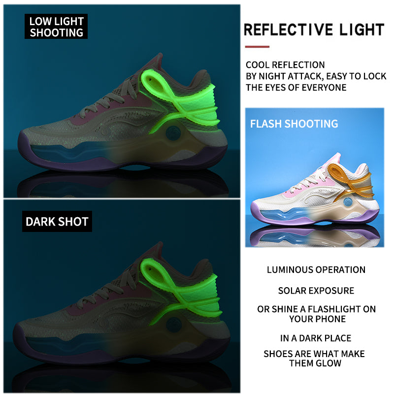 Luminous Men's Shoes AIR-MAX Shock Absorption Trainers & Wear-Resistant Sports Sneakers | 8928