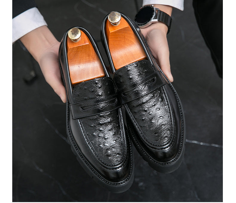 Mocassini da uomo di alta qualità, formali, da lavoro, slip-on, in pelle | 8851 