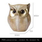 Resin Creative Owl Ornaments Nordic Bird Model Crafts for Living Room Home Décor | RDW001