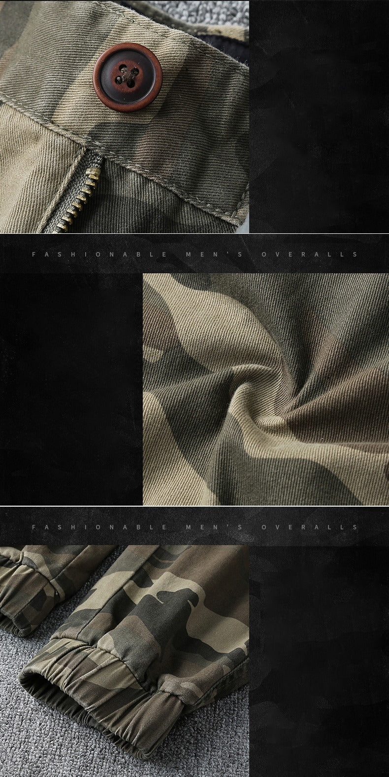 High-Quality Men's Casual Camouflage Pants Loose & Wear-Resistant Trousers | 211