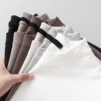 Men’s Heavyweight Cotton T-Shirt – Summer Casual Loose Fit, Solid Color Short Sleeve | BT1014