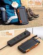 Solar Power Bank 20000mAh Portable Charging Power Bank External Battery Charger | 00010
