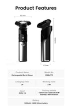 PRITECH Triple Rotary Electric Shaver 1200mAh Rechargeable Beard Razor for Precision Shaving | RSM-2173