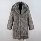 Men's Winter Plush Coat | Mid-Length Wool Fur Jacket for Ultimate Warmth & Style | 202015