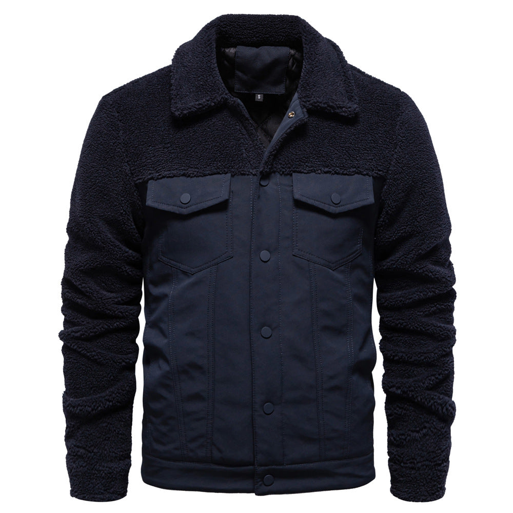 Men's Heavyweight Lined Zip Up Outerwear Jackets Warm Winter Coats for Men | JK815