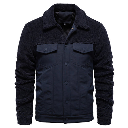 Men's Heavyweight Lined Zip Up Outerwear Jackets Warm Winter Coats for Men | JK815