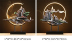 Mountain Stream Backflow Incense Burner Lamp Sandalwood Aromatherapy Ornament With Table Lamp | TM633