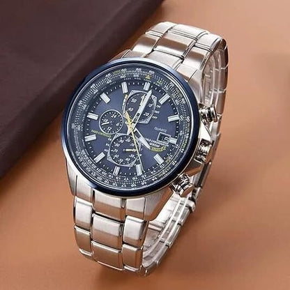 Montre de luxe pour homme, montre-bracelet à quartz, chronographe, étanche | 8220 