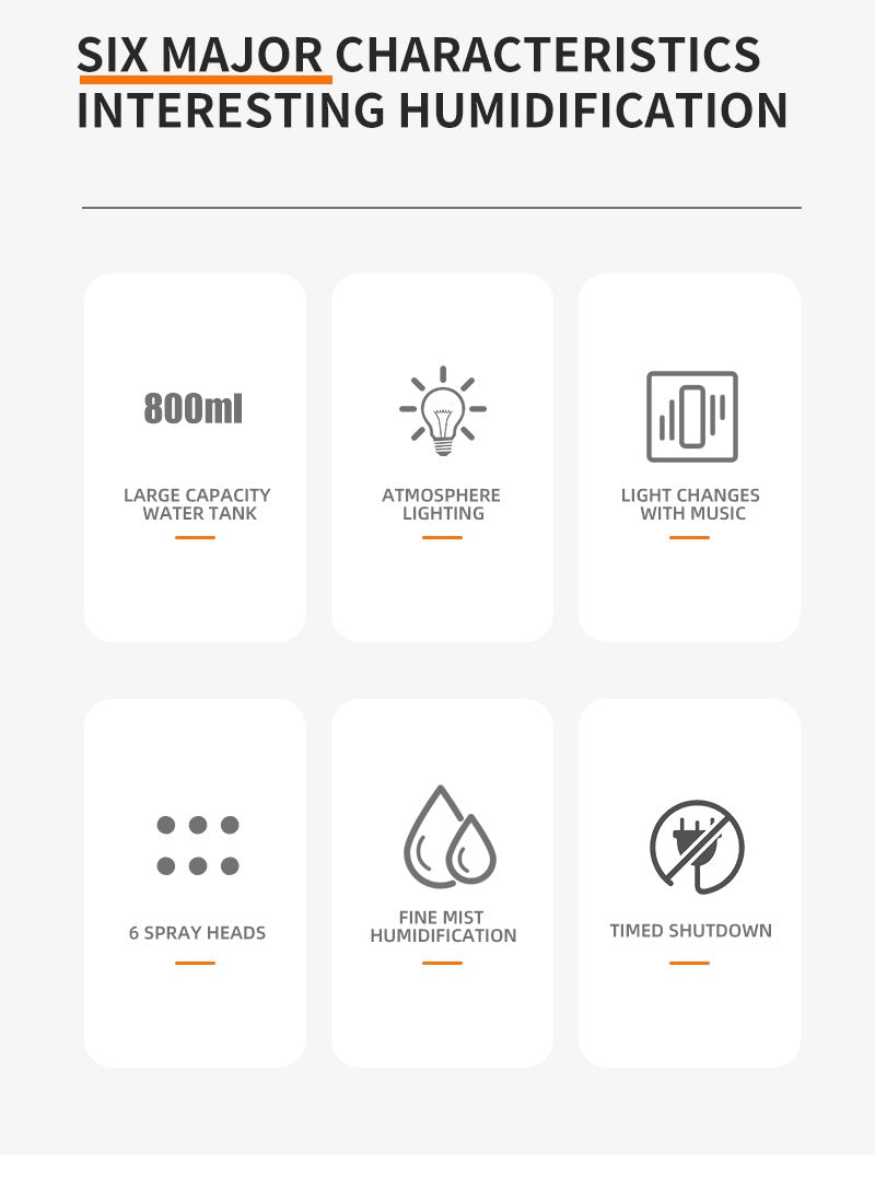 Newest Essential Oil Diffuser Humidifier Home Disco Ball Aromatherapy Diffuser with Cool Mist & LED Lights | 262