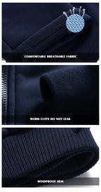 Men's Winter Tracksuit Fleece Lined Sweatshirt Hoodie Jacket Coat Pant Sweat Suit