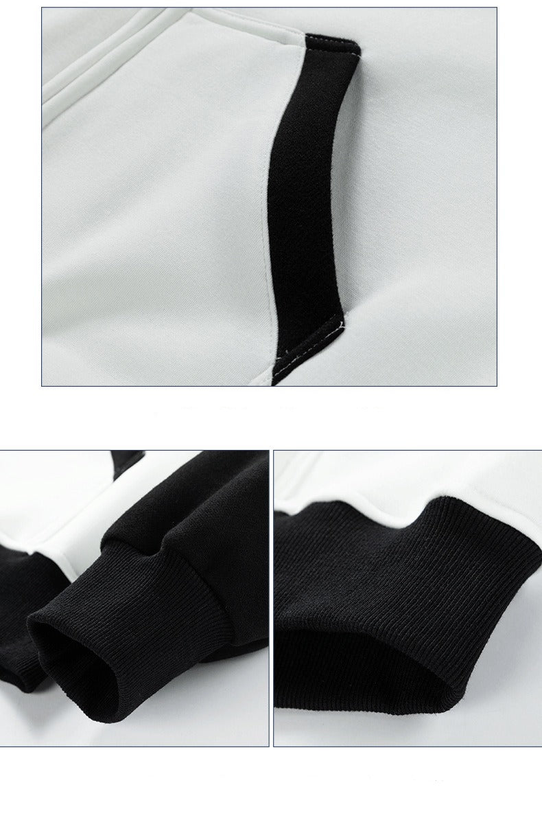 Men’s Casual Zipper Cardigan Jacket Woven Sports Hoodie Sweatshirt | JQN-3243