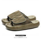 Men’s Suede Leather Fisherman Sandals | Outdoor Slide Slippers with Arch Support | Summer Beach Casual Shoes for Men | T98-1