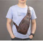 Men's Business Shoulder Bag Elegant Crocodile Pattern for Professional Style | 9076