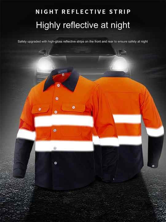 HiVis Construction Polo Reflective Safety Shirt High Visibility Workwear Tops For Men | SG2119X