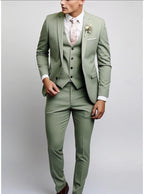 Premium Quality Men's 3 Pieces Suit Tuxedo Signature Smart Fit Wedding Parties Casual & Business Suits | 2901