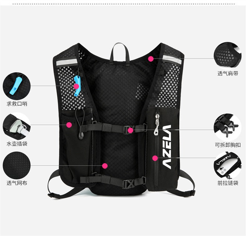 AZELA Ultralight Running Hydration Backpack – Outdoor Trail, Cycling & Marathon Pack | A1317