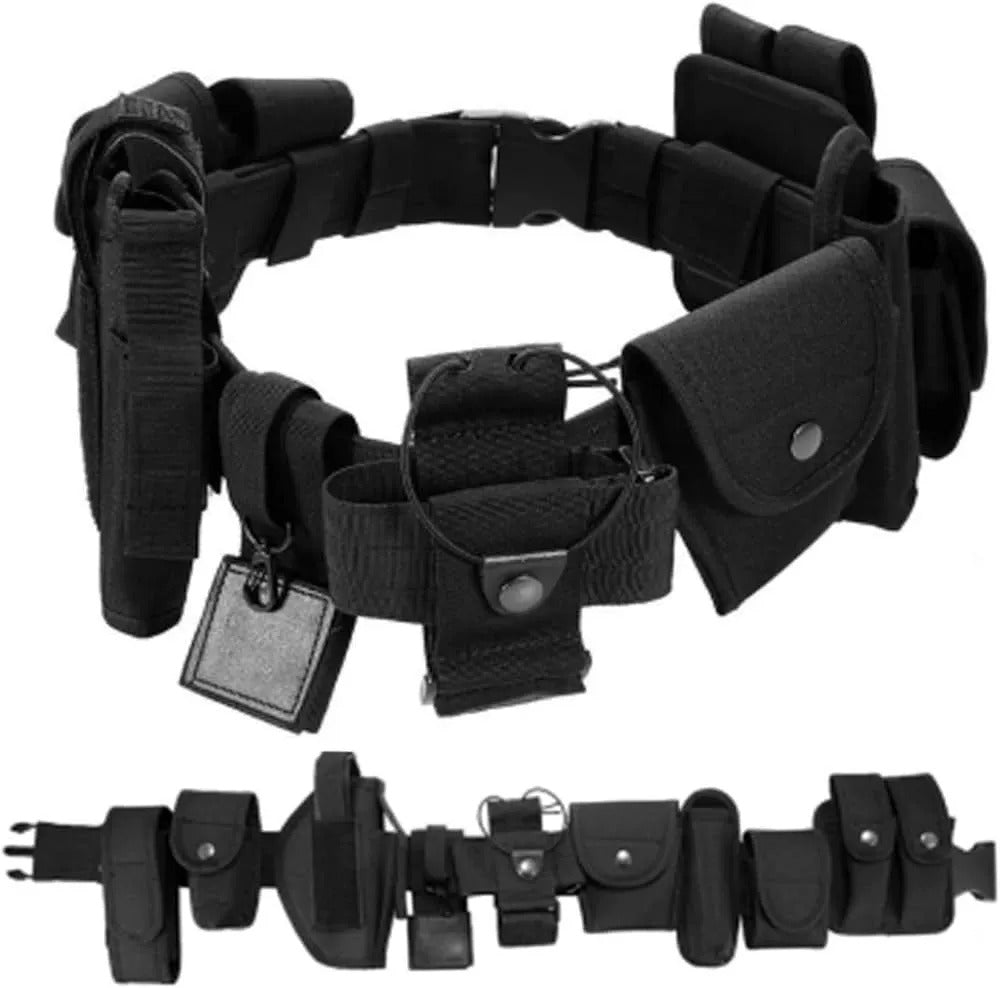 10-in-1 Tactical Utility Belt with Detachable Pouches – Security & Airsoft | AKM-007
