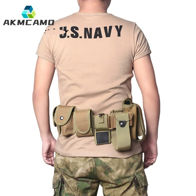 10-in-1 Tactical Utility Belt with Detachable Pouches – Security & Airsoft | AKM-007