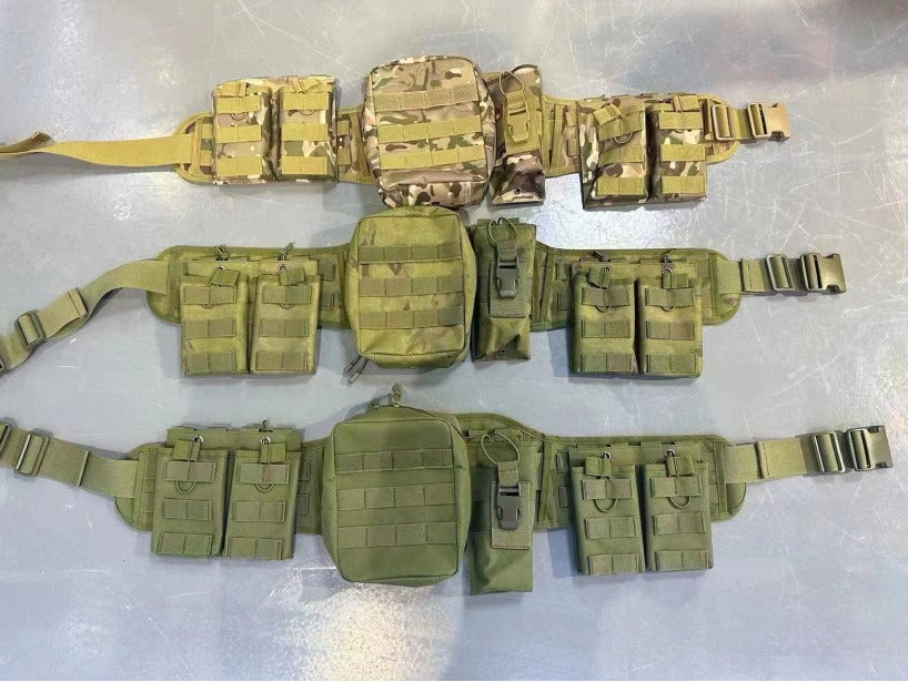 Outdoor Tactical Belt with Harness – Multi-Function Military Waist Pack | AKM-106
