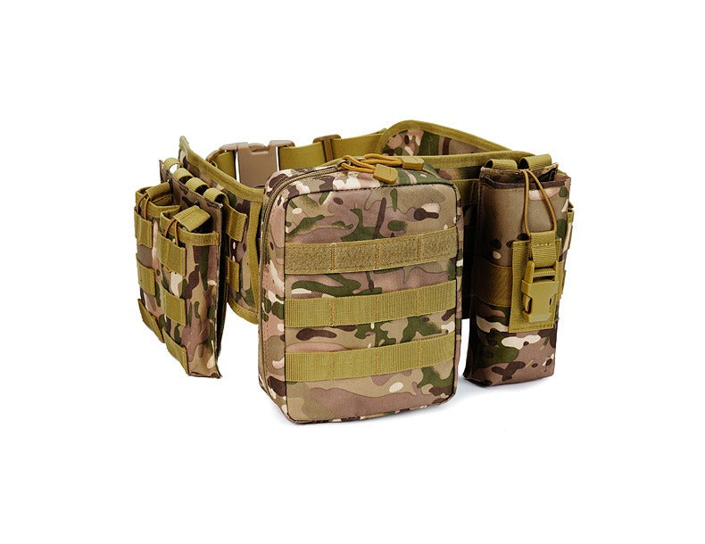 Outdoor Tactical Belt with Harness – Multi-Function Military Waist Pack | AKM-106