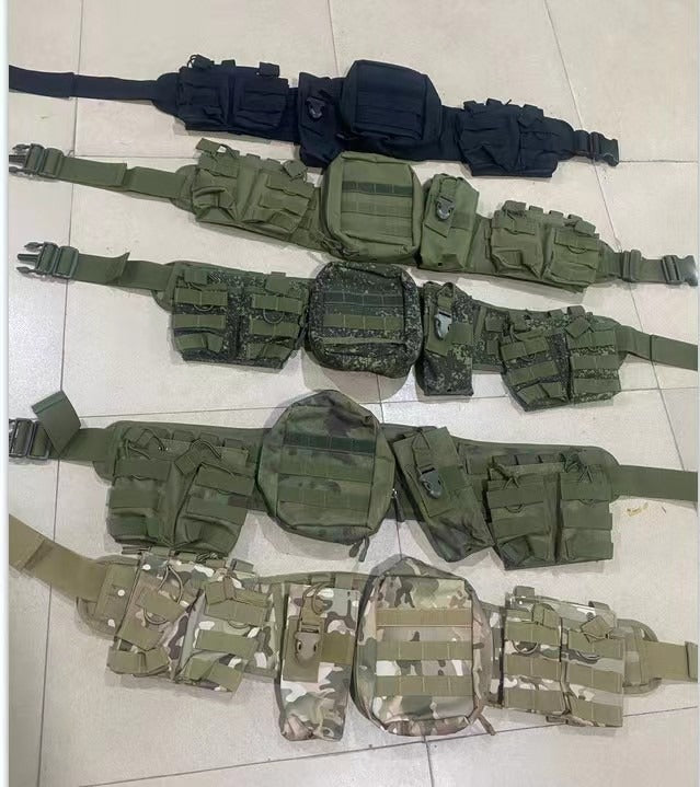 Outdoor Tactical Belt with Harness – Multi-Function Military Waist Pack | AKM-106