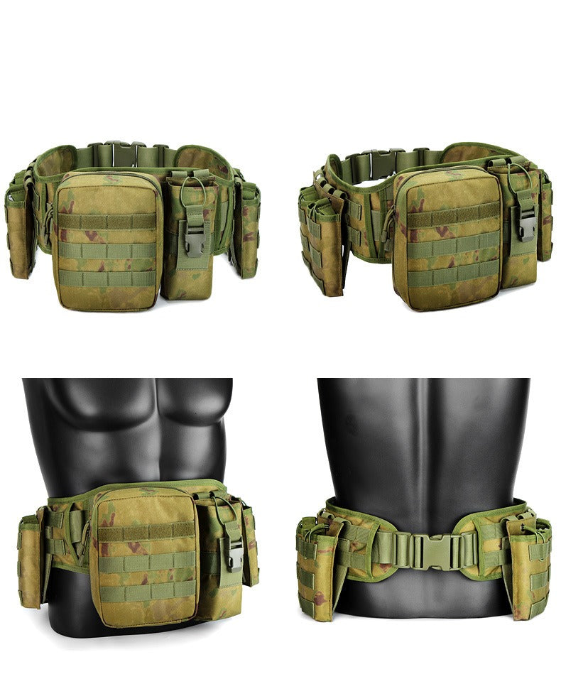 Outdoor Tactical Belt with Harness – Multi-Function Military Waist Pack | AKM-106