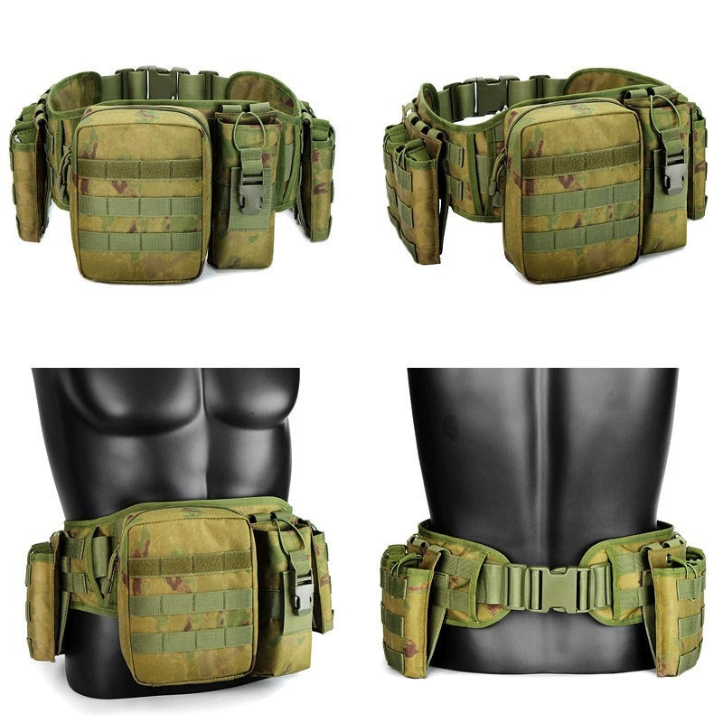 Outdoor Tactical Belt with Harness – Multi-Function Military Waist Pack | AKM-106