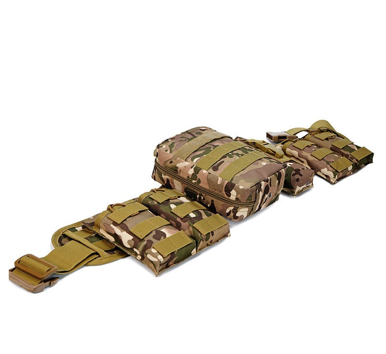 Outdoor Tactical Belt with Harness – Multi-Function Military Waist Pack | AKM-106