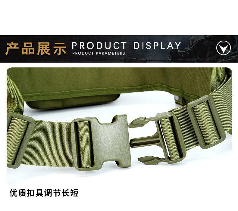 Outdoor Tactical Belt with Harness – Multi-Function Military Waist Pack | AKM-106