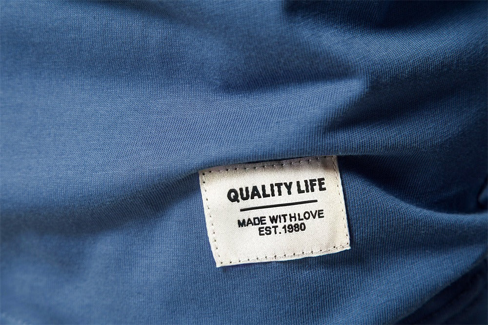 Men’s Oversized Long Sleeve T-Shirt – Casual Streetwear Cotton Crewneck Top for Everyday Style | AX601