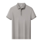 Premium Silk-Blend Polo Shirt for Men & Women – Antibacterial, Hidden Buttons, Lightweight Summer 2025 Style | L11-8318