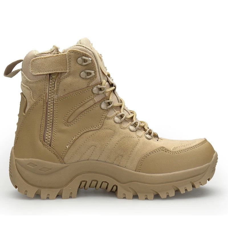 High Top Mil-Com Side Zip Boots Army Security Shoes | A09